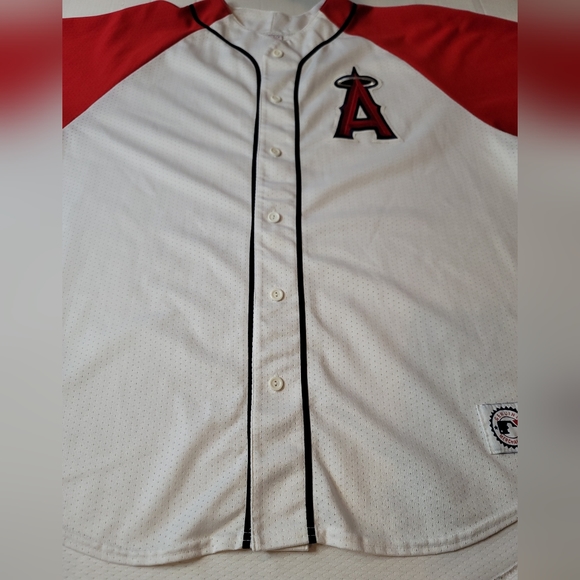 ANAHEIM Los Angeles ANGELS Baseball MAJESTIC Blank Sewn Logo MLB Men's 2XL XXL. - Picture 9 of 11